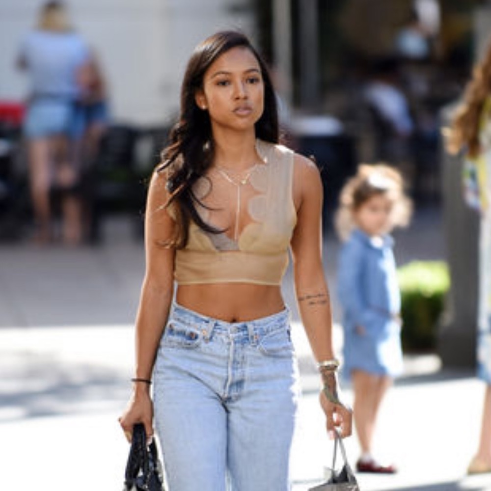 ARE YOU AM I SHEER CROPPED TOP